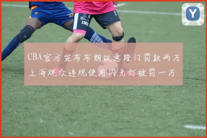 CBA官方宣布布朗故意蹬门罚款两万上海观众违规使用闪光灯被罚一万